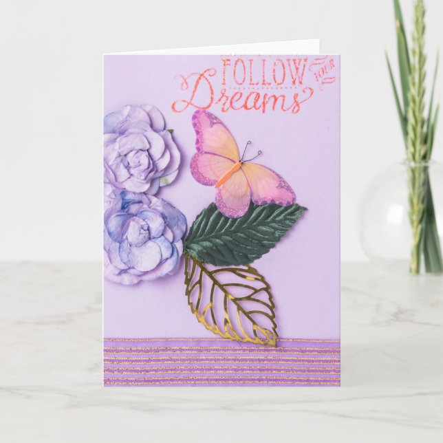 Cartão Follow Your Dreams Greeting Card (Frente)