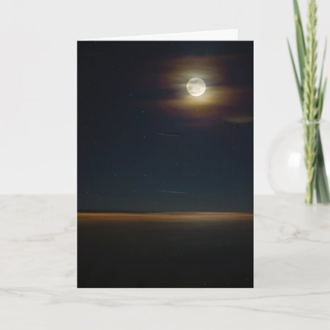 Cartão Folly Beach Night Card (Frente)