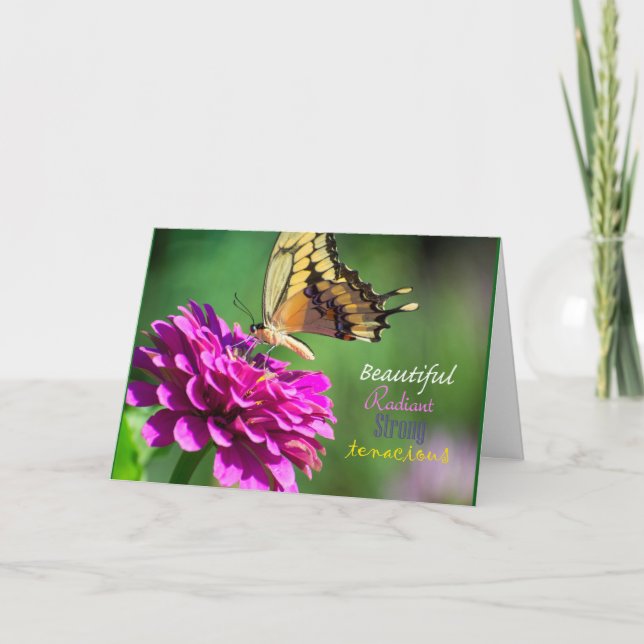 Cartão Fomentar o encorajamento infantil (Frente)