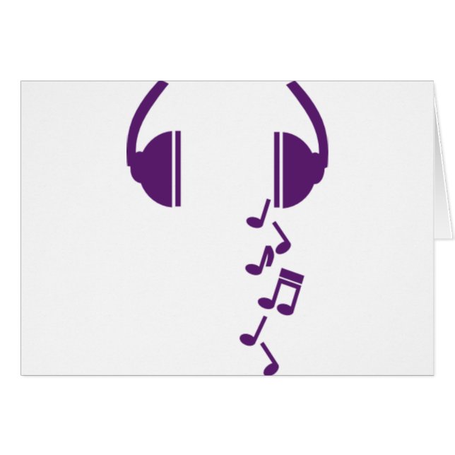 Cartão Fones de ouvido (Frente Horizontal)