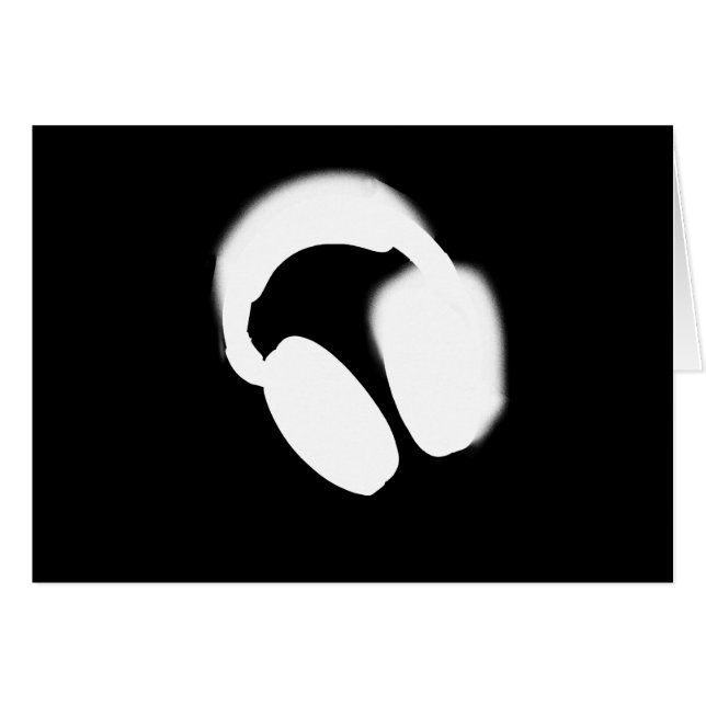 Cartão Fones de ouvido (Frente Horizontal)