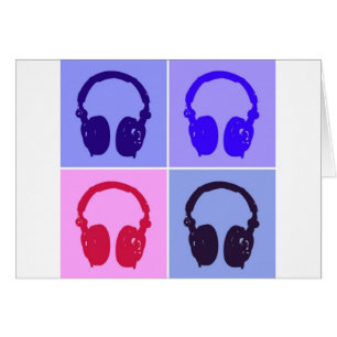 Cartão Fones de ouvido pop