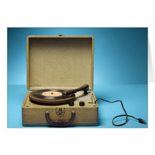 Cartão Fonógrafo Vintage