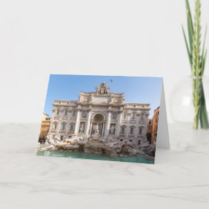 Cartão Fonte de Trevi ao início da manhã - Roma, Itália