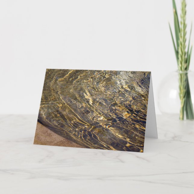 Cartão Fonte do ouro Água 2 (Frente)