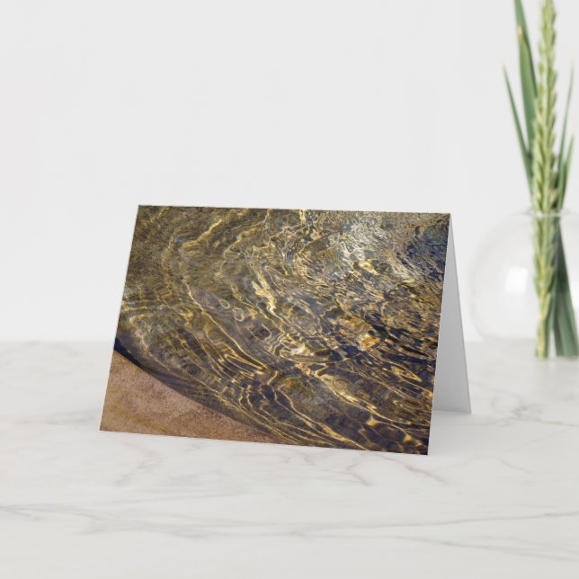 Cartão Fonte do ouro Água 2 (Frente)