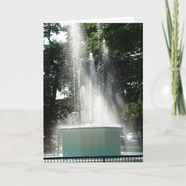 Cartão Fonte em Washington, Iowa (Frente)