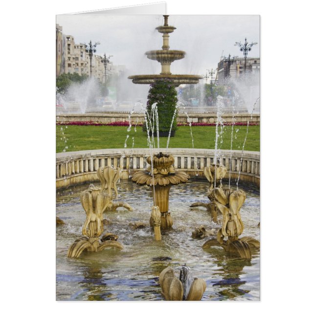 Cartão Fontes em frente ao Palácio do Parlamento (Frente)