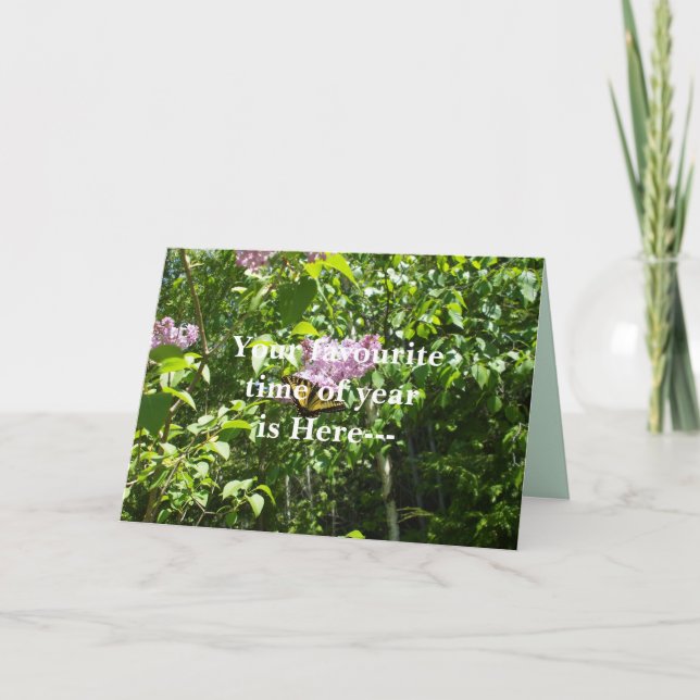 Cartão Fool de Hora Favorita do Ano de Abril (Frente)