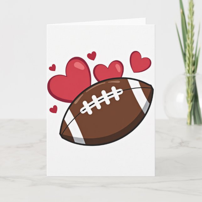 Cartão Football Hearts Delightful Card (Frente)