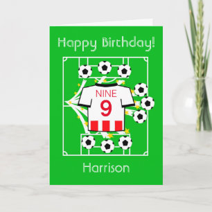 Cartão Football Star (Red & White Stripes - Sheffield)