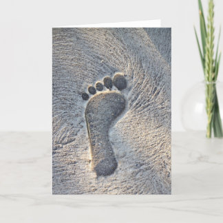 Cartão Footprint Impression - Greeting Card