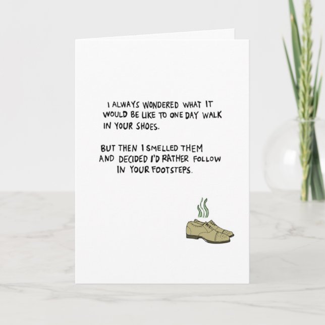 Cartão Footsteps (Frente)