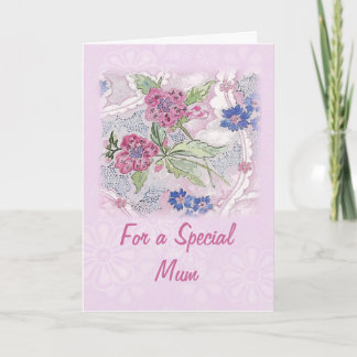 Cartão For a Special Mum Mother's Day Card