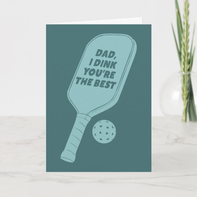 Cartão For Dads Who Play Pickleball Father's Day (Frente)