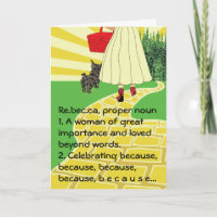 For HER Card/Personalize Name Change