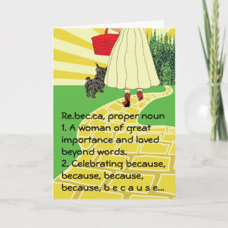 Cartão For HER Card/Personalize Name Change