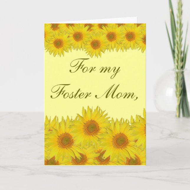 Cartão For my Foster Mom, (Frente)