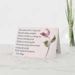 Cartão For Sister Sentimental Poem Pretty Pink Birthday<br><div class="desc">Brother / Sister birthday. A gorgeous greeting card for a sibling.</div>