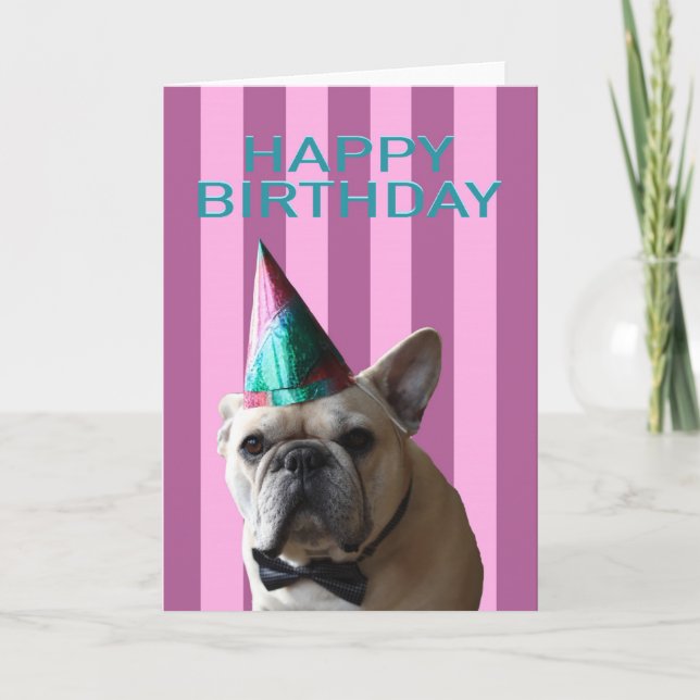 Cartão For the dog lover's birthday (Frente)