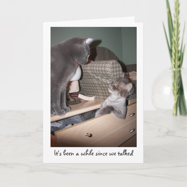 Cartão For um quando desde que nós falamos (Frente)