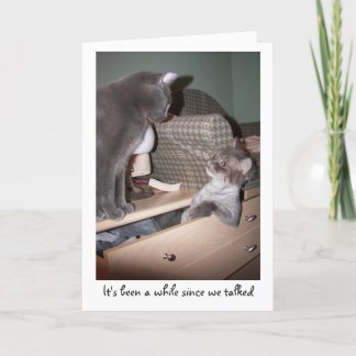 Cartão For um quando desde que nós falamos