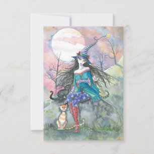Cartão Fora da Bruxa de Halloween