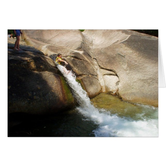 Cartão Fora da Chute na Franconia Cai (Frente Horizontal)