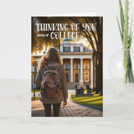 Cartão Fora da Faculdade Pensando em sua Aluna Feminina
