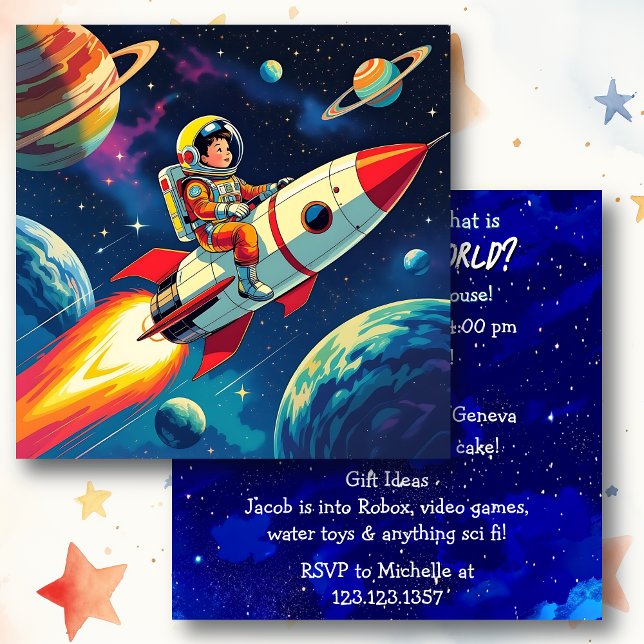 Cartão Fora deste Dia de Aniversário do Menino da Criança (Criador carregado)