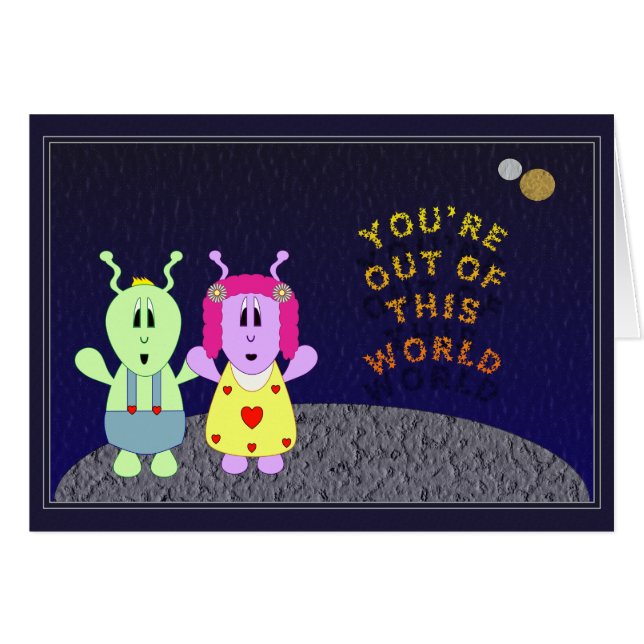 Cartão Fora deste mundo (Frente Horizontal)