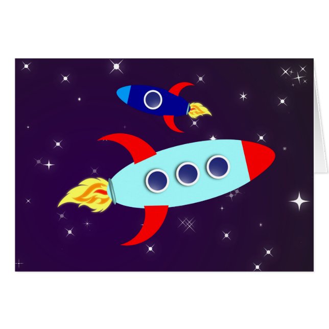 Cartão Fora Deste Mundo!Rapaz (Frente horizontal)