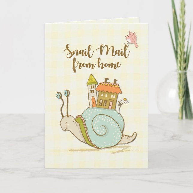 Cartão Fora do College Snail Mail - Olá (Frente)