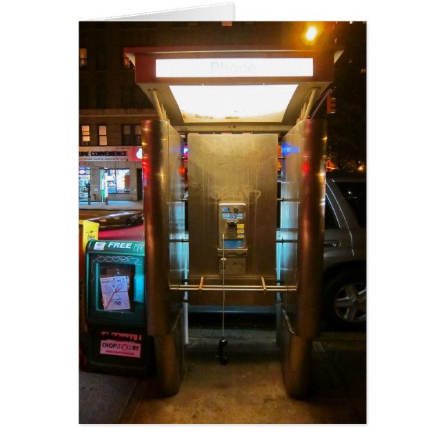 Cartão Fora do gancho 5x7 (Frente)