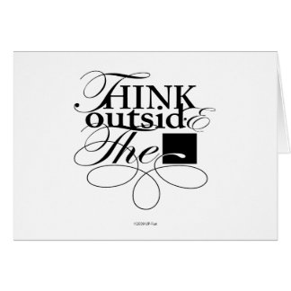 Cartão Fora do logotipo do preto da caixa