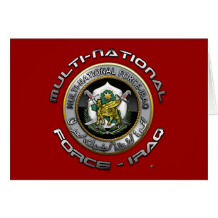 Cartão Força Multinacional - Iraque
