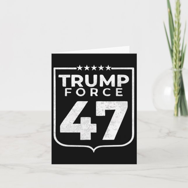 Cartão Força Trump 47  (Frente)