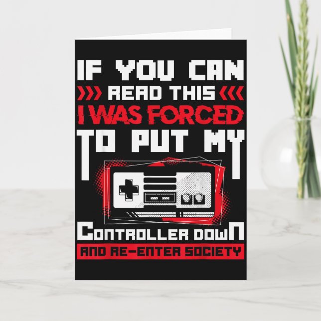 Cartão Forçado a Desistir do Meu Controle de Jogo & Jogos (Frente)