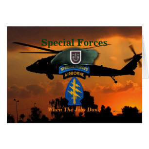 Cartão Forças Especiais 5 Verde Beretas SF Veteranos SFG