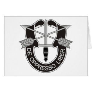 Cartão Forças Especiais SF De Oppresso Liber