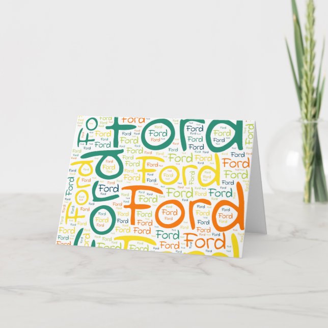 Cartão Ford (Frente)