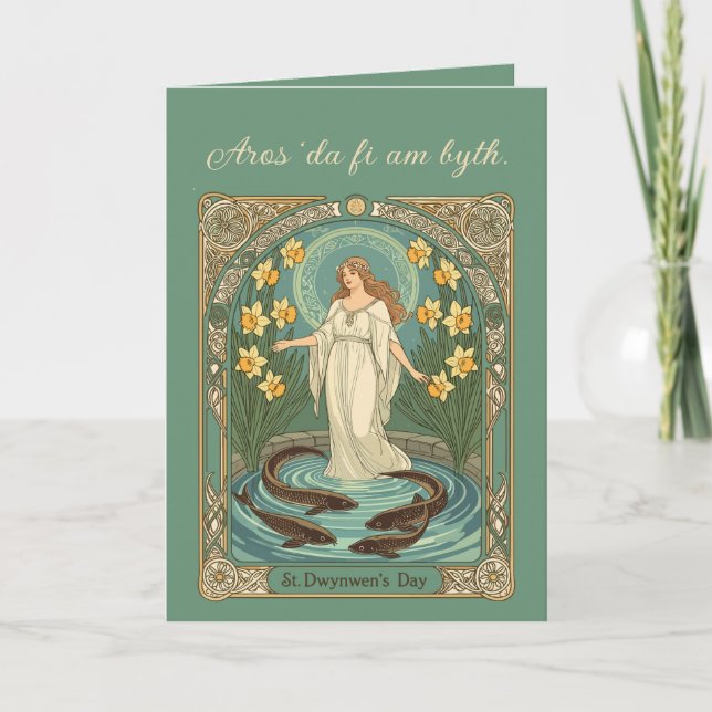 Cartão Forecasting Lovers' Fortunes Dwynwen's Well And Sa (Frente)