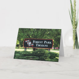 Cartão Forest Park School Blank Greeting Card