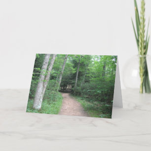 Cartão Forest Path Greeting Card
