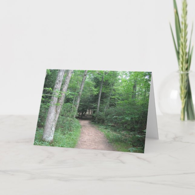 Cartão Forest Path Greeting Card (Frente)