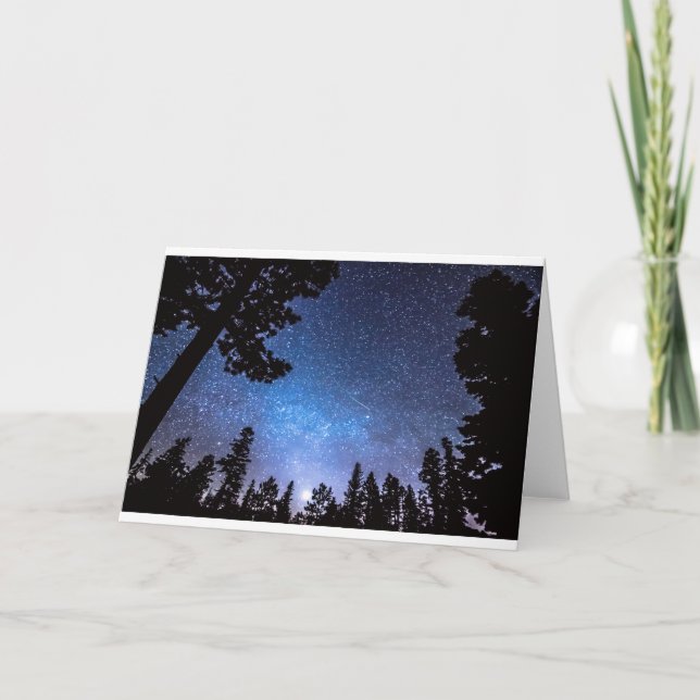 Cartão Forest Star Gazing An Astronomy Delight (Frente)