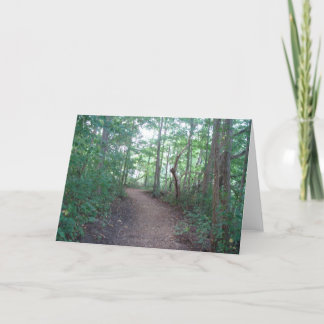 Cartão Forest Trail Blank Greeting Card
