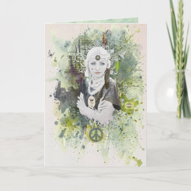 Cartão Forever Peace Greeting Card (Frente)