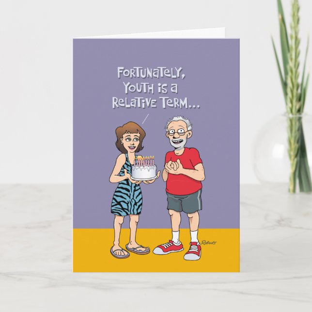 Cartão "Forever Young" 65º aniversário (Frente)