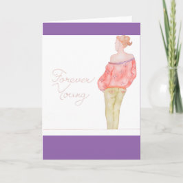 Cartão Forever Young greeting card
